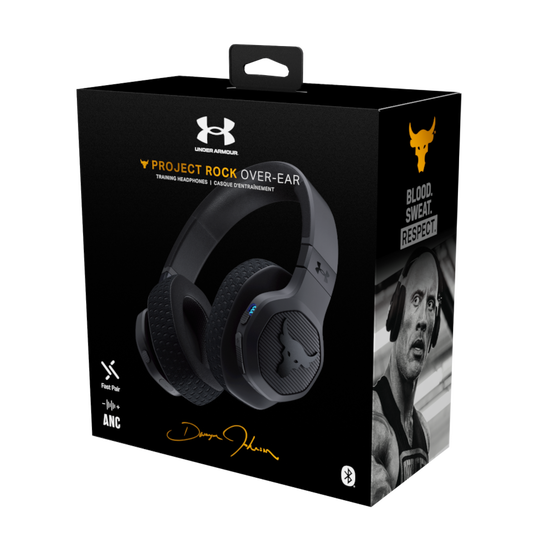 UA Project Rock Over-Ear Training Headphones - Engineered by UA Project Rock Over-Ear Training Headphones - Engineered by